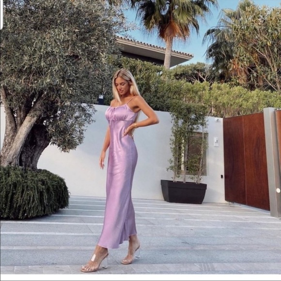 ZARA Blogger Favorite Satin Slip Dress - Picture 7 of 9